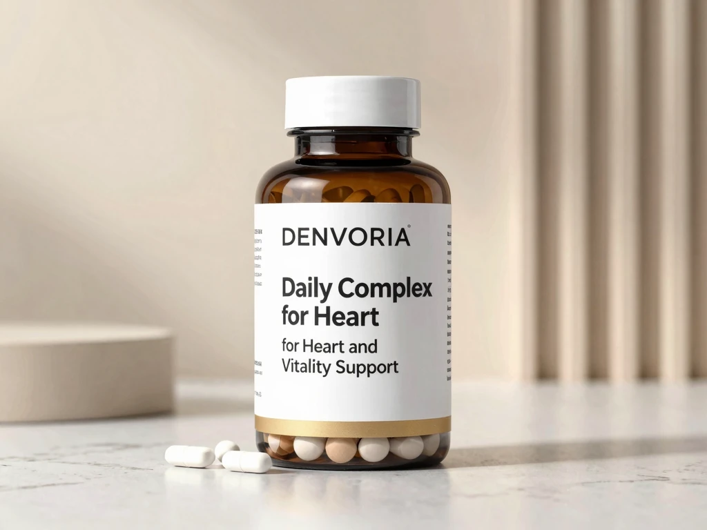 Denvoria supplement bottle and packaging